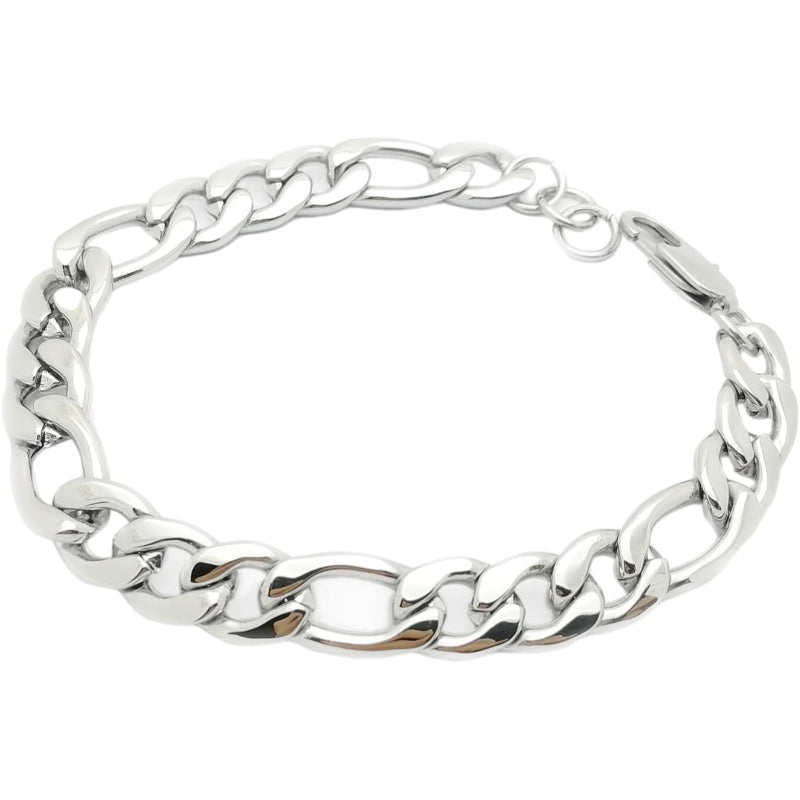 🔗 Durable & Glossy Men’s Figaro Chain Bracelet 💎