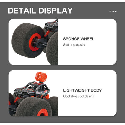 2.4G Lightweight RC Stunt Car with Sponge Wheels & Water Spray