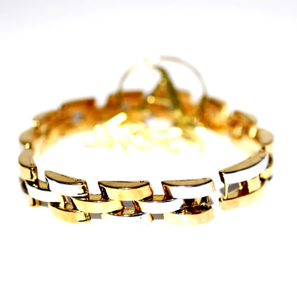 ✨ Dual-Tone Stainless Steel Chain Link Bracelet 💎